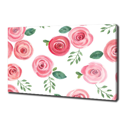 Tableau imprimé sur toile Roses fleurs