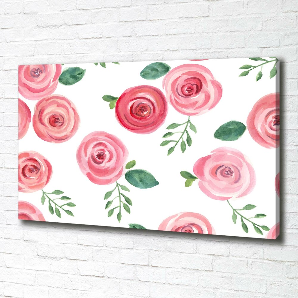 Tableau imprimé sur toile Roses fleurs