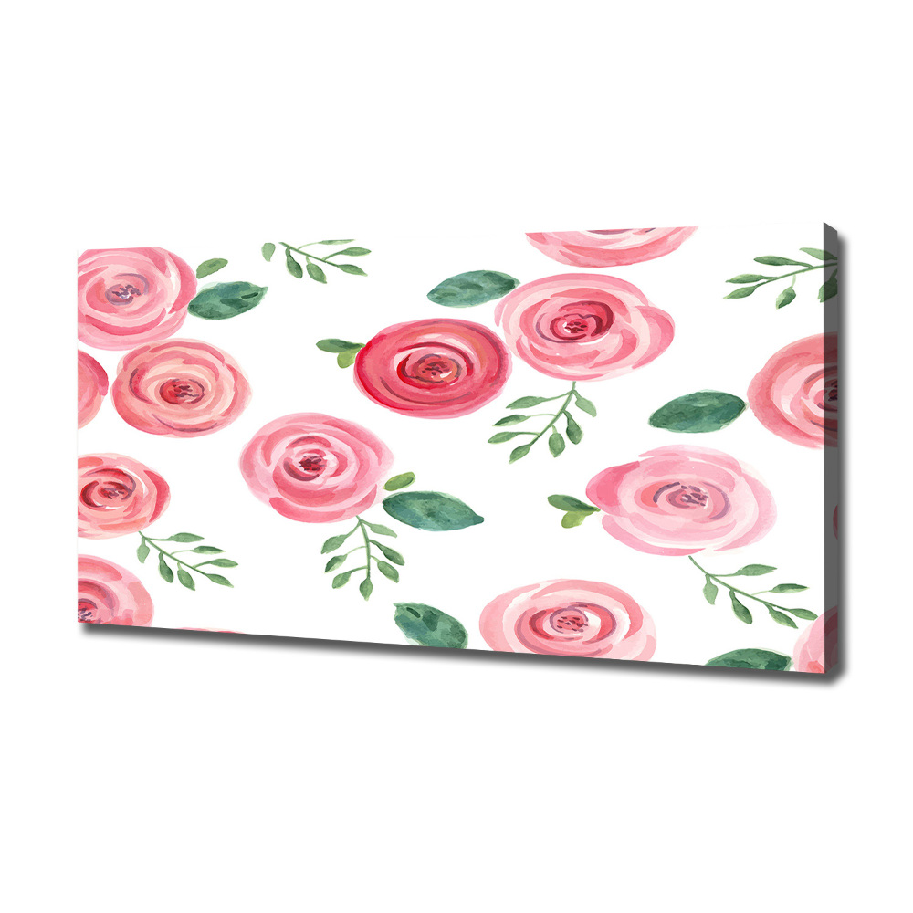 Tableau imprimé sur toile Roses fleurs