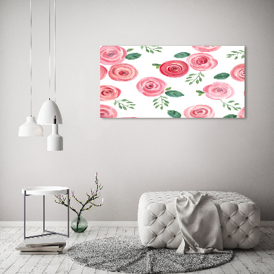 Tableau imprimé sur toile Roses fleurs