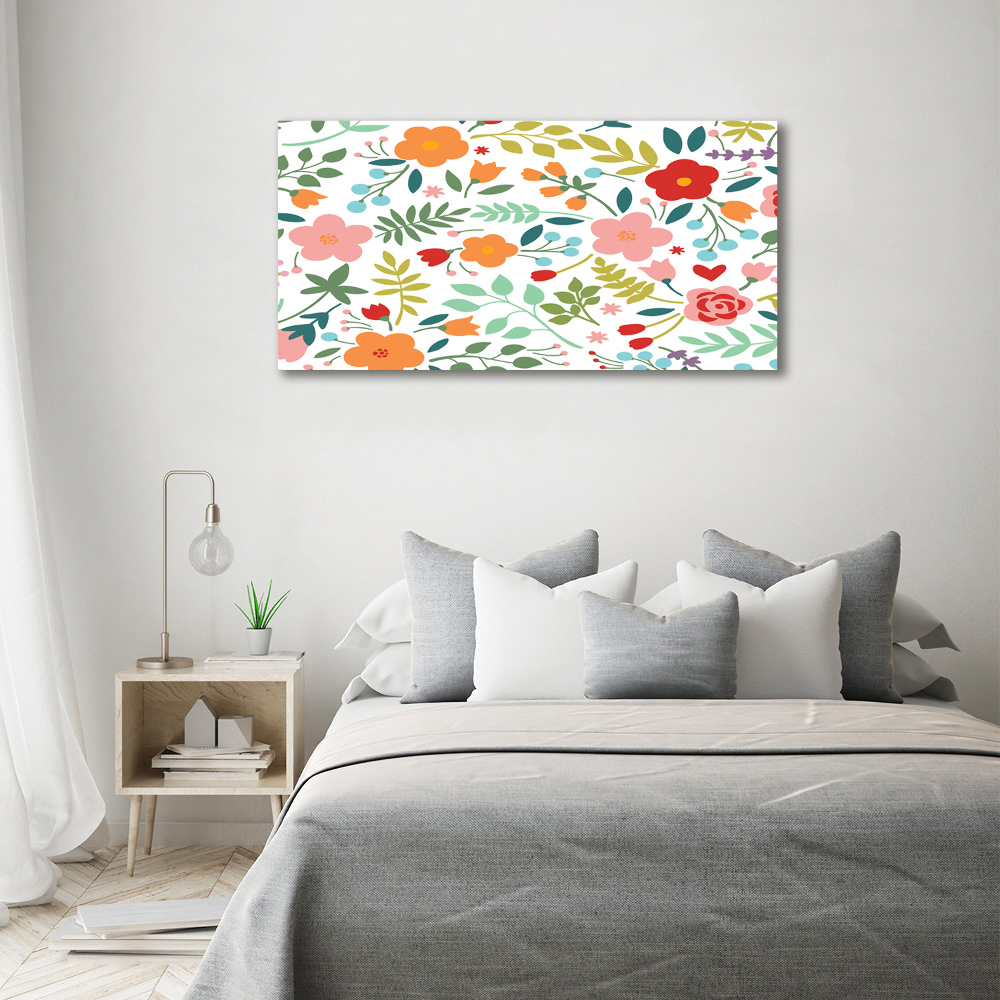 Tableau photo sur toile Illustration de fleurs