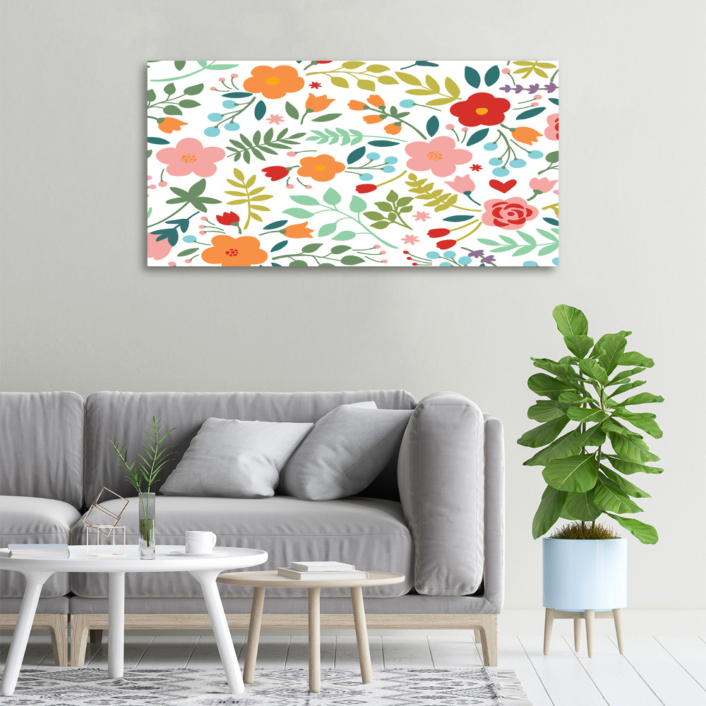 Tableau photo sur toile Illustration de fleurs