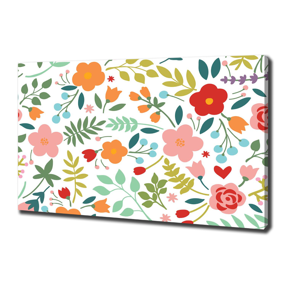 Tableau photo sur toile Illustration de fleurs