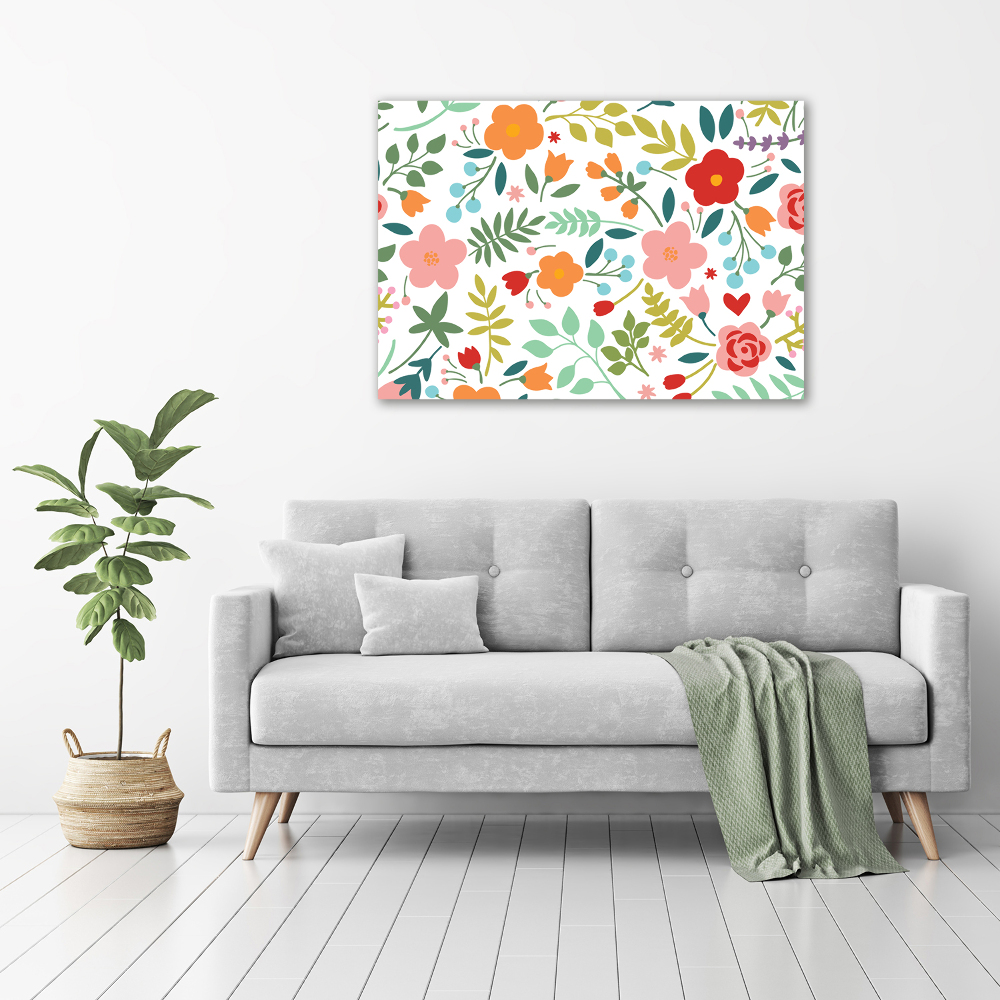 Tableau photo sur toile Illustration de fleurs