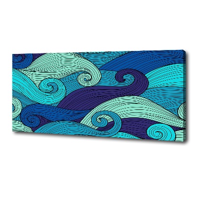 Tableau sur toile Vagues abstraites