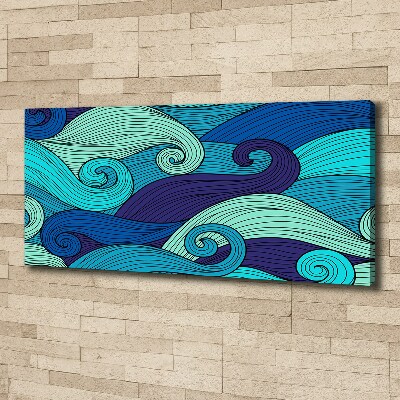 Tableau sur toile Vagues abstraites