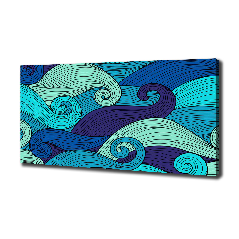 Tableau sur toile Vagues abstraites