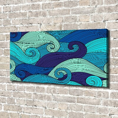 Tableau sur toile Vagues abstraites