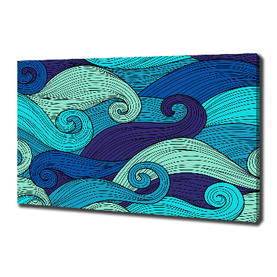 Tableau sur toile Vagues abstraites