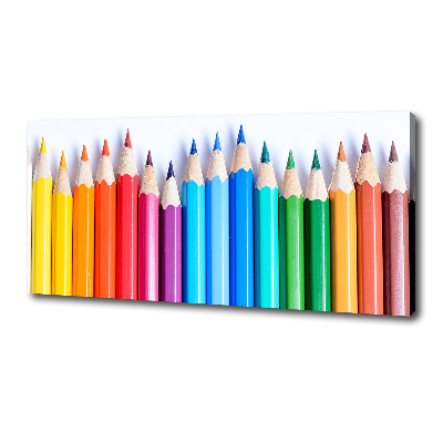 Tableau toile imprimée Crayons de couleur