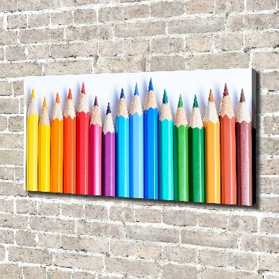 Tableau toile imprimée Crayons de couleur