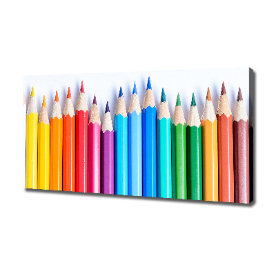 Tableau toile imprimée Crayons de couleur