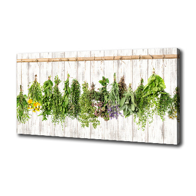 Tableau imprimé sur toile Herbes sur un fil