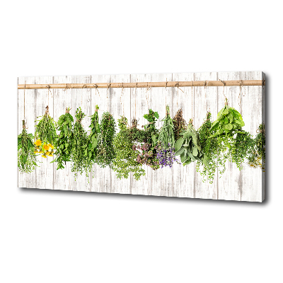 Tableau imprimé sur toile Herbes sur un fil