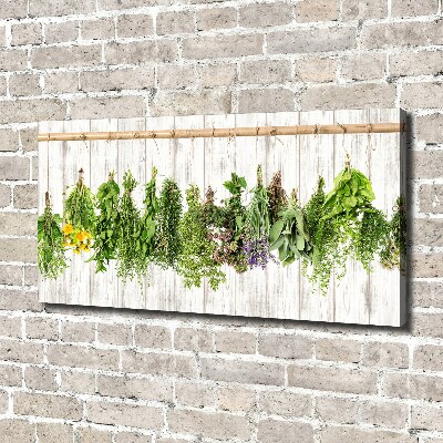 Tableau imprimé sur toile Herbes sur un fil