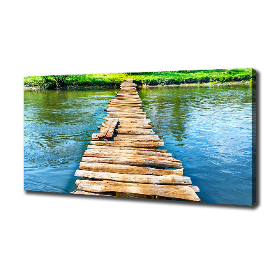 Tableau photo sur toile Pont en bois