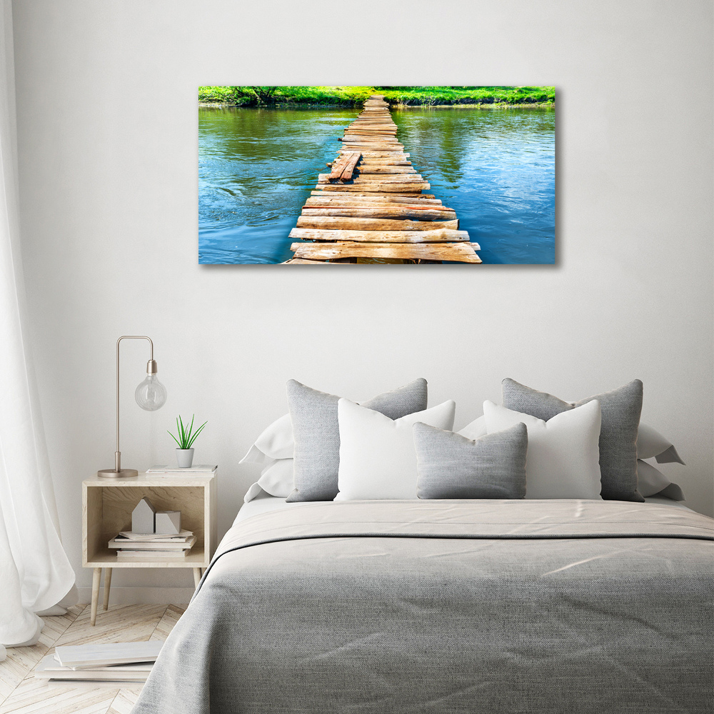 Tableau photo sur toile Pont en bois