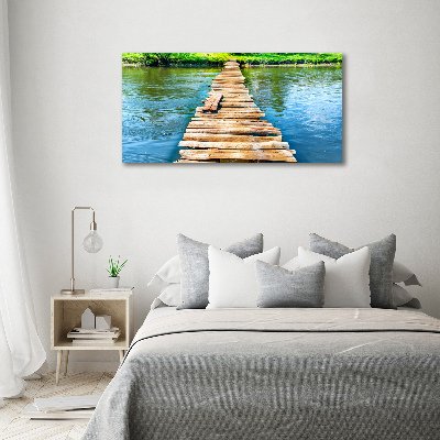 Tableau photo sur toile Pont en bois