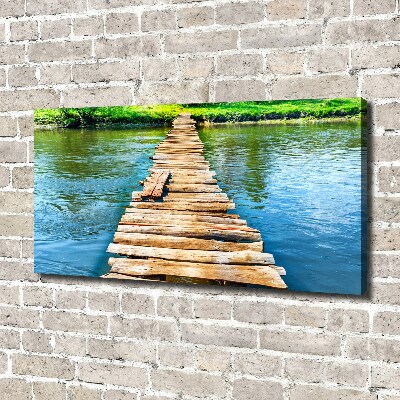 Tableau photo sur toile Pont en bois