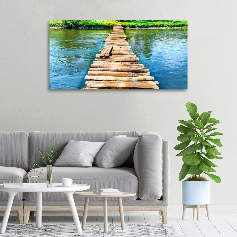 Tableau photo sur toile Pont en bois