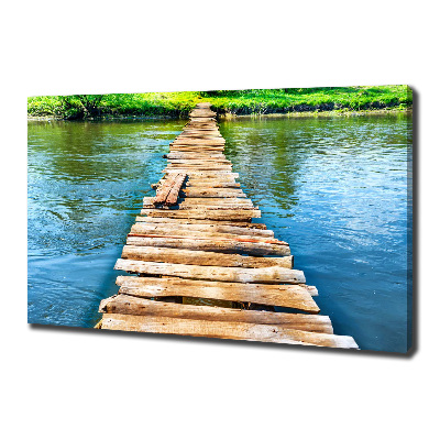 Tableau photo sur toile Pont en bois