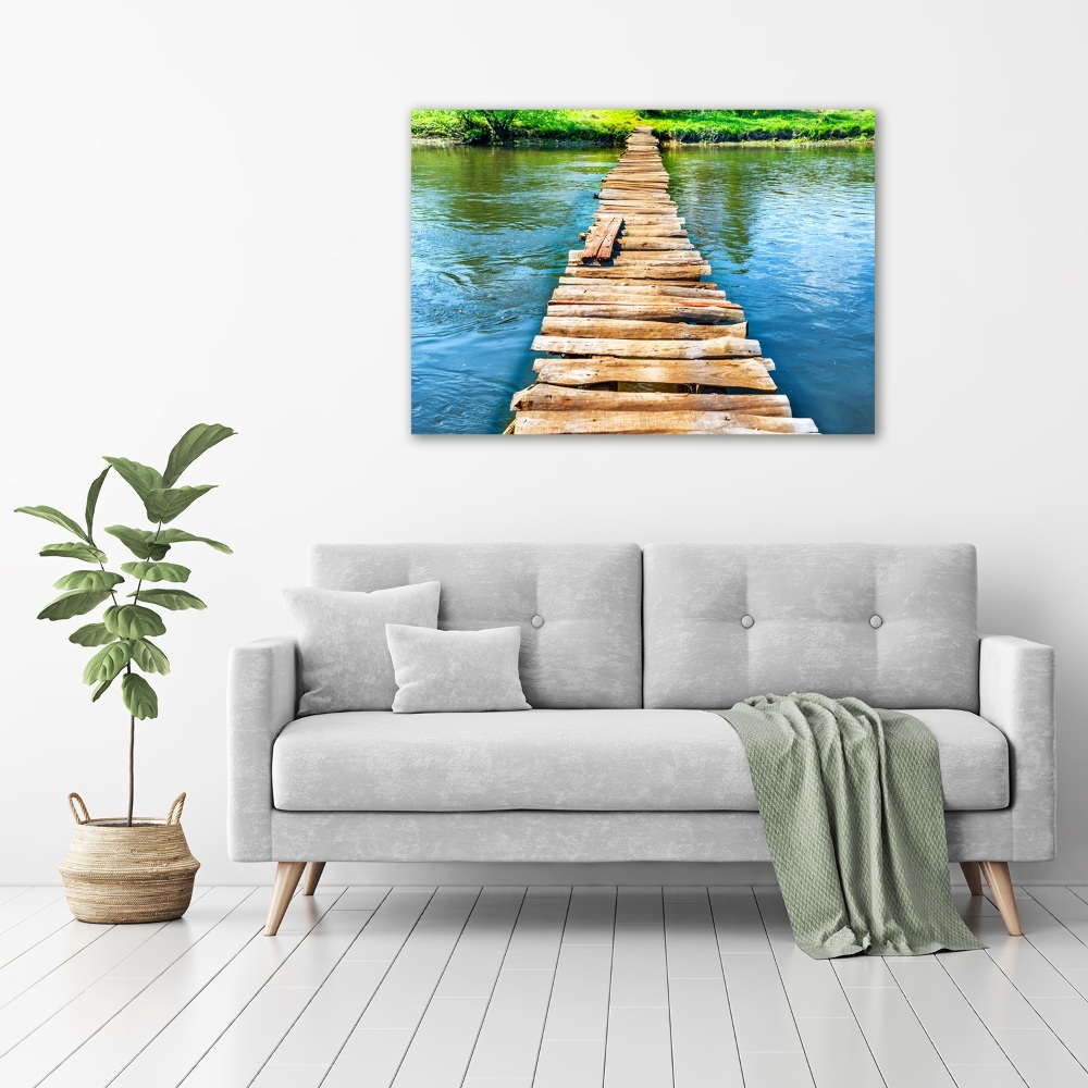 Tableau photo sur toile Pont en bois