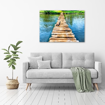 Tableau photo sur toile Pont en bois