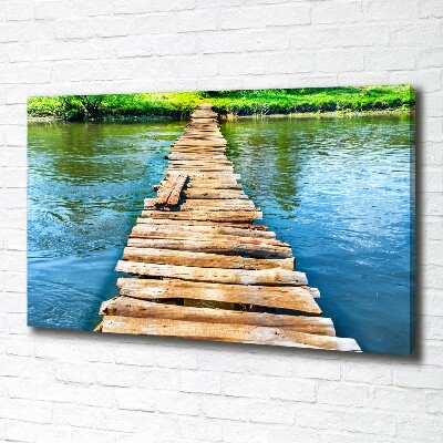 Tableau photo sur toile Pont en bois