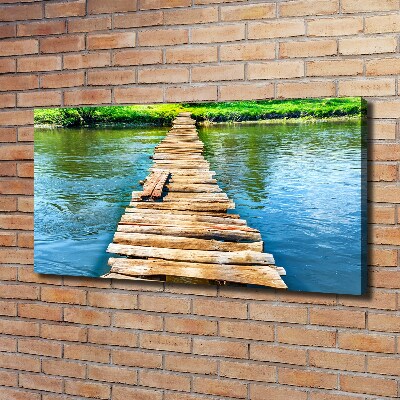 Tableau photo sur toile Pont en bois