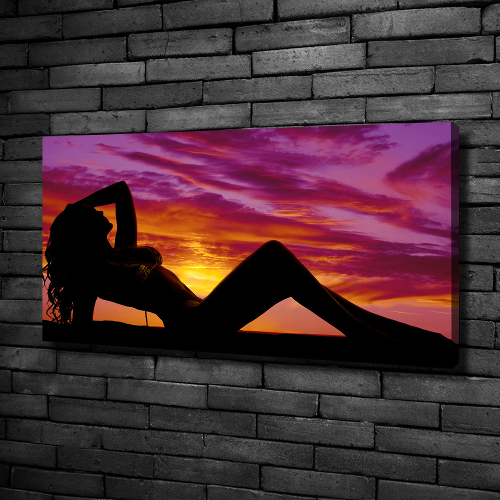 Tableau photo sur toile Silhouette de femme