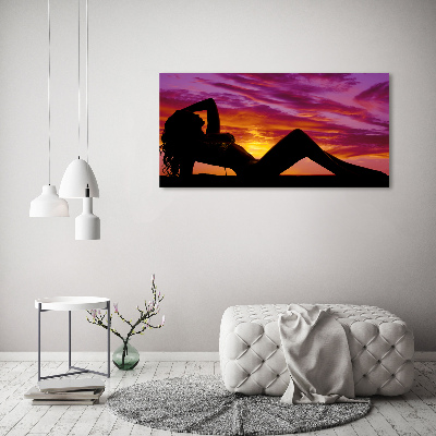 Tableau photo sur toile Silhouette de femme