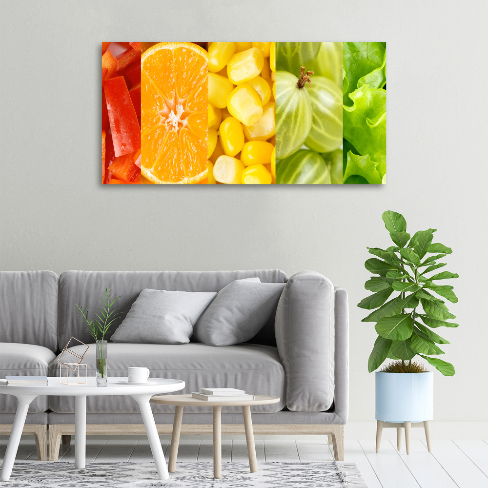 Tableau sur toile Fruits et légumes