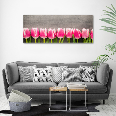 Tableau photo sur toile Tulipes roses