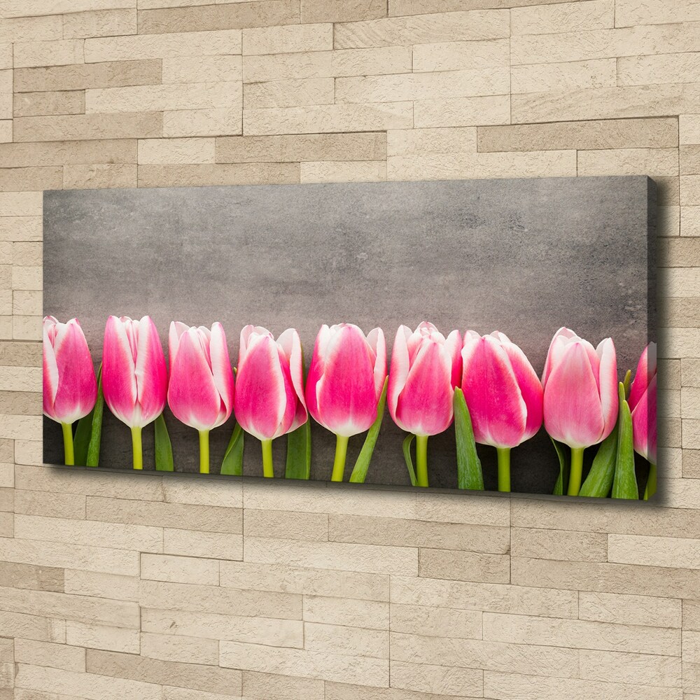 Tableau photo sur toile Tulipes roses