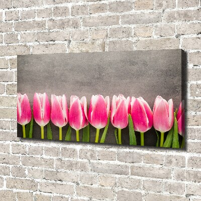 Tableau photo sur toile Tulipes roses