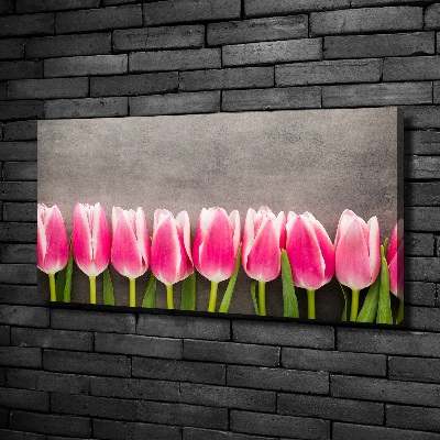 Tableau photo sur toile Tulipes roses