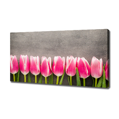 Tableau photo sur toile Tulipes roses