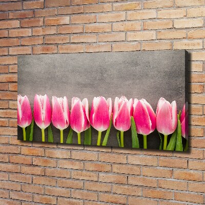 Tableau photo sur toile Tulipes roses