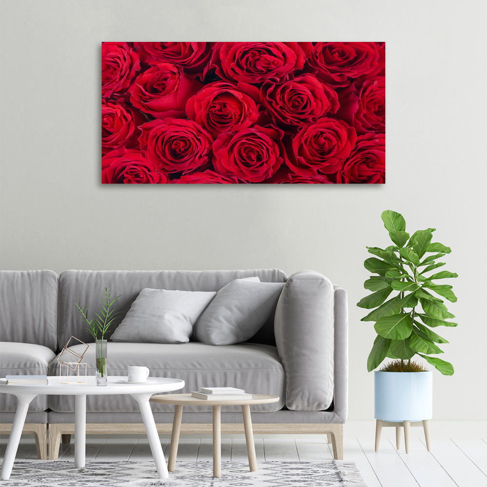 Tableau sur toile Roses fleurs