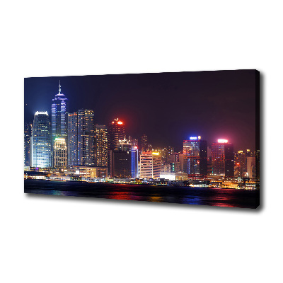 Tableau photo sur toile Hong Kong de nuit