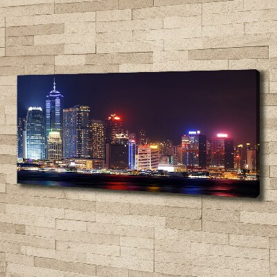 Tableau photo sur toile Hong Kong de nuit