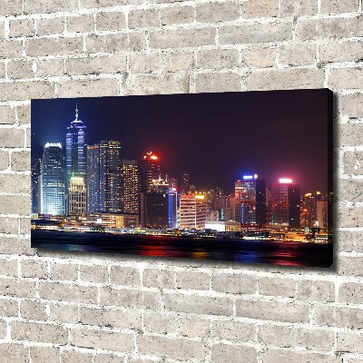 Tableau photo sur toile Hong Kong de nuit