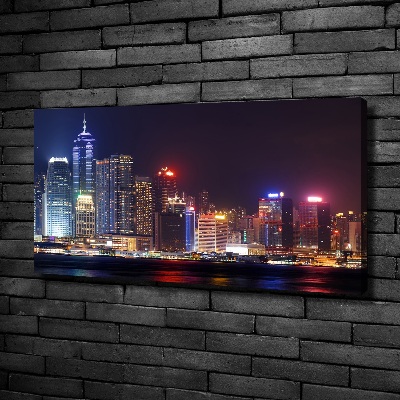 Tableau photo sur toile Hong Kong de nuit