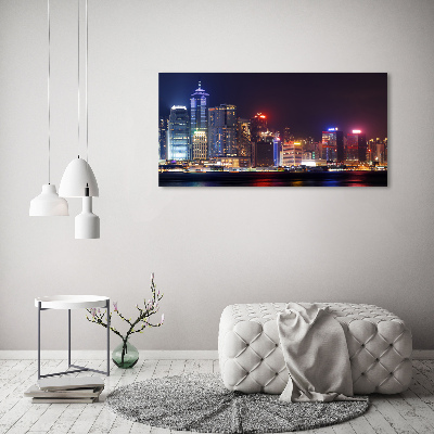 Tableau photo sur toile Hong Kong de nuit