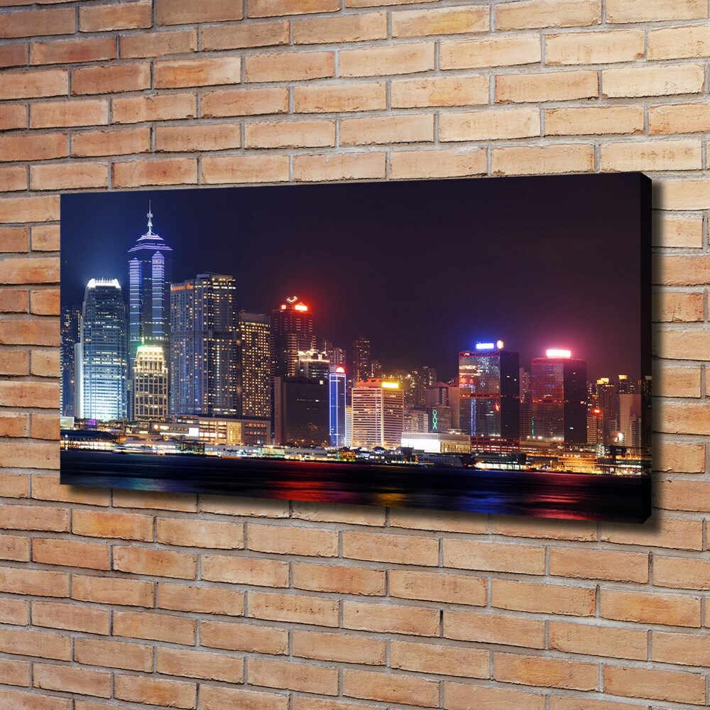 Tableau photo sur toile Hong Kong de nuit