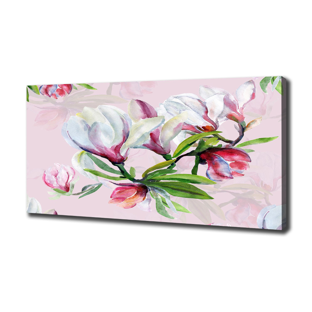 Tableau toile imprimée Fleurs de magnolia