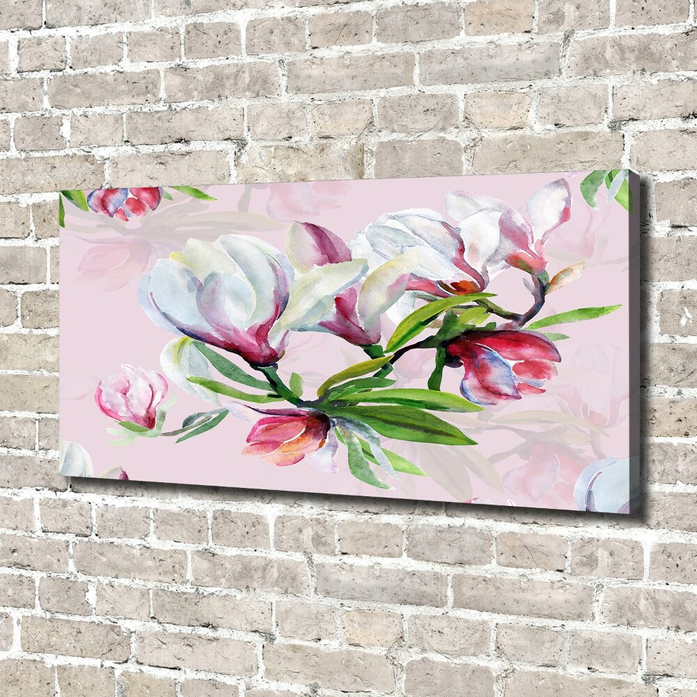 Tableau toile imprimée Fleurs de magnolia