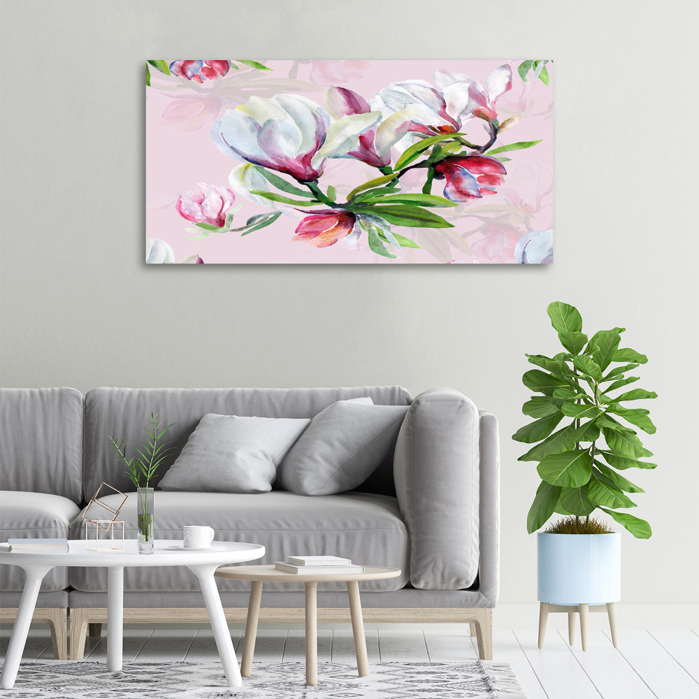 Tableau toile imprimée Fleurs de magnolia