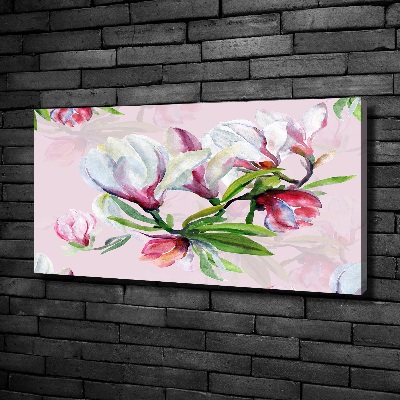 Tableau toile imprimée Fleurs de magnolia