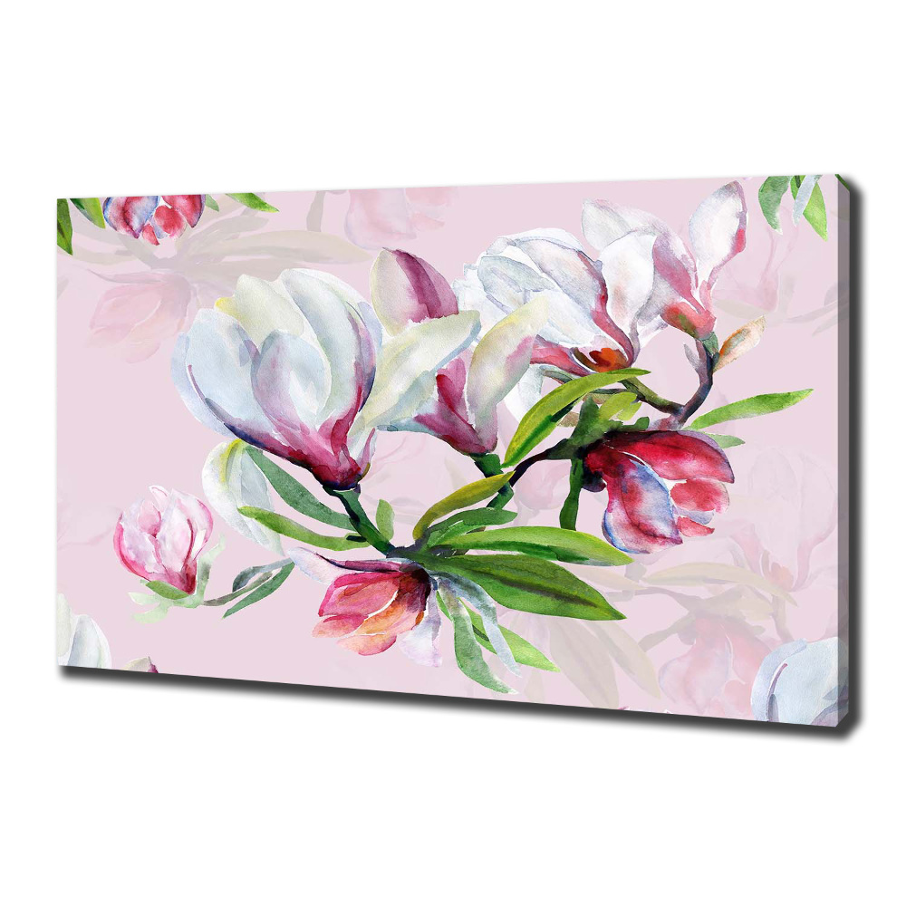 Tableau toile imprimée Fleurs de magnolia